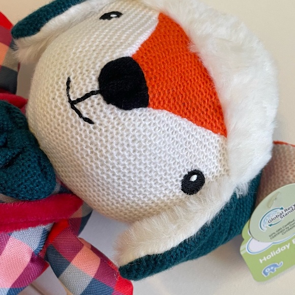 Winter Fox Knit Plush Crinkle Toy NWT - Picture 4 of 5